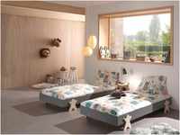 Kinderbett VIPACK "Modulo" Betten Gr. 2 Einzel-/Stapelbetten (Set), Liegefläche B/L: