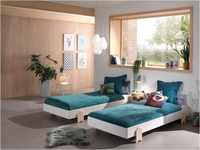 Kinderbett VIPACK "Modulo" Betten Gr. 2 Einzel-/Stapelbetten (Set), Liegefläche B/L: