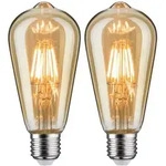 PAULMANN LED-Leuchtmittel "Bundle ST64 gold 2x 6,5 W", Energieeffizienz: F (A-G),