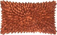 Dekokissen PAD "Sentiment", cognac, unifarben, B:30cm L:50cm, Polyester,