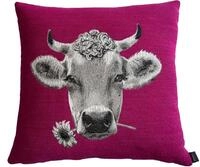 PAD Dekokissen "MOO" Made in Europe, Kissenh&uuml;lle ohne F&uuml;llung, 1 St&uuml;ck, Tiermotiv,