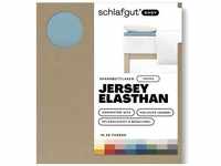 Spannbettlaken SCHLAFGUT "EASY Jersey Elasthan Topper" Laken Gr. B/L: 120-130 cm x