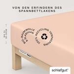 Schlafgut Spannbettlaken "PREMIUM Mako-Zwirn-Jersey, 220 g/m&sup2;, 95% Bio-Baumwolle, 5%