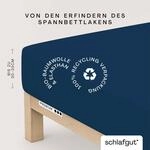 Schlafgut Spannbettlaken "PREMIUM Mako-Zwirn-Jersey, 220 g/m&sup2;, 95% Bio-Baumwolle, 5%