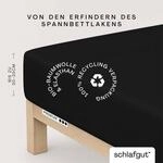 Schlafgut Spannbettlaken "PREMIUM Mako-Zwirn-Jersey, 220 g/m&sup2;, 95% Bio-Baumwolle, 5%