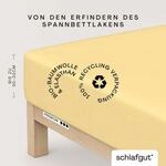 Schlafgut Spannbettlaken "PREMIUM Mako-Zwirn-Jersey, 220 g/m&sup2;, 95% Bio-Baumwolle, 5%