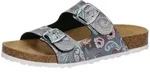 Pantolette LICO "Pantolette Bioline", Damen, Gr. 36, grau, Synthetik, Schuhe