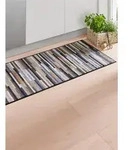 L&auml;ufer "Mikado Stripes" Gr. 19, beige (natur), B:60cm H:7mm L:180cm, Kunstfaser,