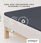 Schlafgut Spannbettlaken "PURE TOPPER Bio-Baumwolle mit Elasthan 170 g/m&sup2; f&uuml;r