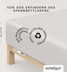 Schlafgut Spannbettlaken "PURE BOXSPRING Bio-Baumwolle mit Elasthan, 170 g/m&sup2;,