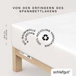 Schlafgut Spannbettlaken "PURE Bio-Baumwolle mit Elasthan, 170 g/m&sup2;, Bettlaken,