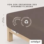 Schlafgut Spannbettlaken "PURE Bio-Baumwolle mit Elasthan, 170 g/m&sup2;, Bettlaken,