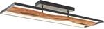 BRILLIANT LED Deckenleuchte "Chaumont", schwarz (schwarz, holz), H: 13cm, 1...