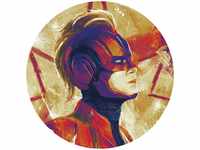 KOMAR Fototapete "Avengers Painting Captain Marvel Helmet" Tapeten Gr. B/L: 125 m x