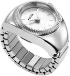 Uhrenring FOSSIL "WATCH RING", silber (silberfarben), Armbanduhren, Damen, Quarzuhr,