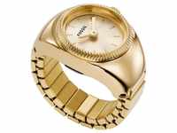 Uhrenring FOSSIL "WATCH RING, ES5246" Armbanduhren goldfarben Damen Quarzuhren
