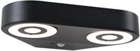 Paulmann LED Au&szlig;en-Wandleuchte "Silma IP44 280x176mm 3000K 2x5,5 / 2x0,7W 2x600lm