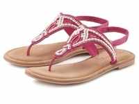Zehentrenner LASCANA Gr. 37, pink Damen Schuhe Zehentrenner Sandale, Pantolette mit