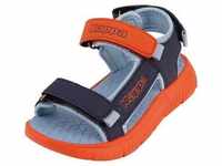 Sandale KAPPA Gr. 32, blau (navy, orange) Schuhe mit Klettverschluss