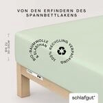 Schlafgut Spannbettlaken "PURE Bio-Baumwolle mit Elasthan, 170 g/m&sup2;, Bettlaken,