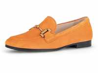 Slipper GABOR "FLORENZ" Gr. 37, orange Damen Schuhe Slip ons Loafer, Halbschuh,