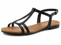 Sandale LASCANA Gr. 35, schwarz Damen Schuhe Lascana Sandalette, Sommerschuh mit