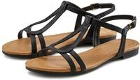 Sandale VIVANCE "offener Schuh", Damen, Gr. 35, schwarz, Obermaterial: 100%