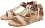 Sandale LASCANA "Sommerschuh, Sandalette, offener Schuh", Damen, Gr. 43, beige