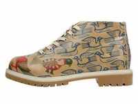 Stiefel DOGO "Love Birds" Gr. 36, Normalschaft, bunt (natur) Damen Schuhe