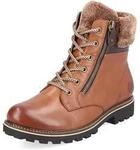 Schn&uuml;rstiefelette REMONTE "Remonte Stiefelette Glattleder", Damen, Gr. 37, braun