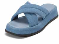 Sandale MARC O'POLO "in Denim-Optik" Gr. 36, blau Damen Schuhe Marc O'Polo