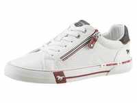 Sneaker MUSTANG SHOES Gr. 37, rot (weiß, rot) Damen Schuhe Sneaker weicher
