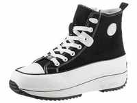Sneaker RIEKER Gr. 37, schwarz-weiß (schwarz, weiß) Damen Schuhe