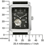 Automatikuhr BULOVA "Sutton", schwarz, Armbanduhren, Damen, Automatikuhr,...