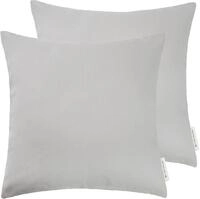 TOM TAILOR HOME Dekokissen "Dove" unifarben, Kissenh&uuml;llen ohne F&uuml;llung, 2er...
