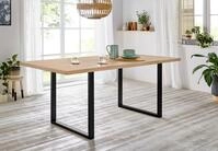 FORTE Esstisch Breite 160 cm, Kufengestell im Industrial Look