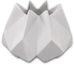 Goebel Dekovase "Vase Polygono Star 14 cm wei&szlig;" Abwischbar