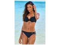 Bikini-Hose LASCANA "Italy" Gr. 32, N-Gr, schwarz Damen Badehosen Ocean Blue mit