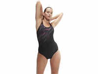 Badeanzug SPEEDO "Womens HyperBoom Placement Muscleback" Gr. 34, N-Gr, pink (black,