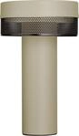 LED Tischleuchte "MESH-B", beige (sand), 1, &Oslash; 14,5cm H: 24cm, 1 Stk., HELL H&Ouml;LLISCH
