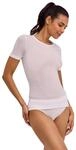 T-Shirt FALKE "FALKE T-Shirt", Damen, Gr. XS, wei&szlig; (wei&szlig; (2860)), Shirts T-Shirt