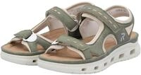 Sandale RIEKER SPORT "Outdoorsandale", Damen, Gr. 36, gr&uuml;n (schilf, creme),
