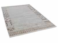 Wollteppich THEKO "Nakarta 6030" Teppiche Gr. B/L: 90 cm x 160 cm, 12 mm, 1 St., grau
