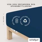 Schlafgut Spannbettlaken "CASUAL Bettlaken 100% gek&auml;mmte Bio-Baumwolle, 150 g/m&sup2;,