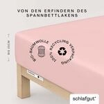 Schlafgut Spannbettlaken "CASUAL Bettlaken 100% gek&auml;mmte Bio-Baumwolle, 150 g/m&sup2;,