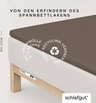 Schlafgut Spannbettlaken "PURE TOPPER Bio-Baumwolle mit Elasthan 170 g/m&sup2; f&uuml;r