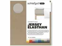 Spannbettlaken SCHLAFGUT "EASY Jersey Elasthan" Laken Gr. B/L: 90-100 cm x 200-220 cm