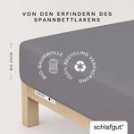 Schlafgut Spannbettlaken "CASUAL Bettlaken 100% gek&auml;mmte Bio-Baumwolle, 150 g/m&sup2;,
