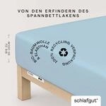 Schlafgut Spannbettlaken "PURE Bio-Baumwolle mit Elasthan, 170 g/m&sup2;, Bettlaken,