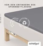 Schlafgut Spannbettlaken "PURE TOPPER Bio-Baumwolle mit Elasthan 170 g/m&sup2; f&uuml;r